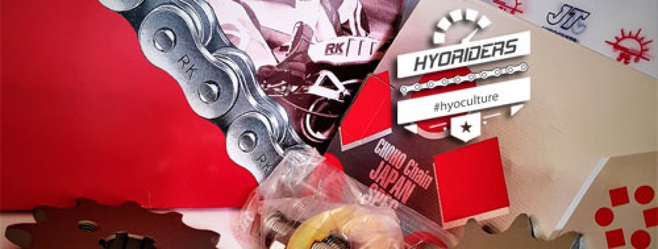 Uprated Japanese 520 Chain & Sprocket Kit :: GT GTR 125 250 RC Hyosung