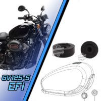 Fuel Tank Cushion [Rubber Dampers] - Hyosung GV125S Injected