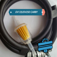 Uprated & Braided Fuel Line + Filter Kit :: Hyosung GV125 & GV250 {Carby Models}