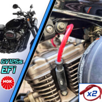 NGK Uprated HT Lead Spark Plug Caps (x2) - Hyosung GV125-S EFi (Injected Models from 2020)